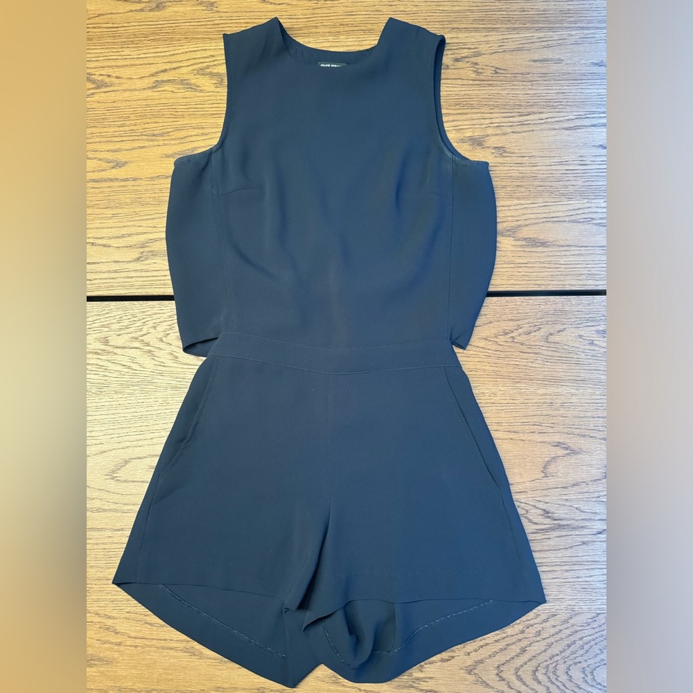 Club Monaco Navy Sleeveless Jumpsuit